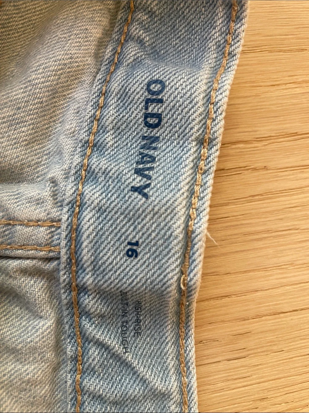 Kids Old Navy Light Wash Distressed Denim Shorts